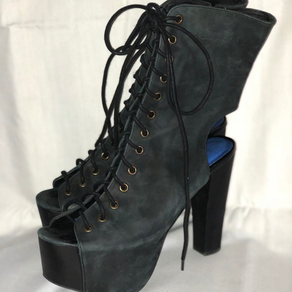 COPY - Jeffrey Campbell lace up boots - Picture 2 of 5